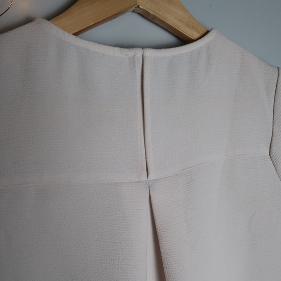 J. Crew Hi Lo Blush Pink Short Sleeve Blouse - Picture 8 of 8